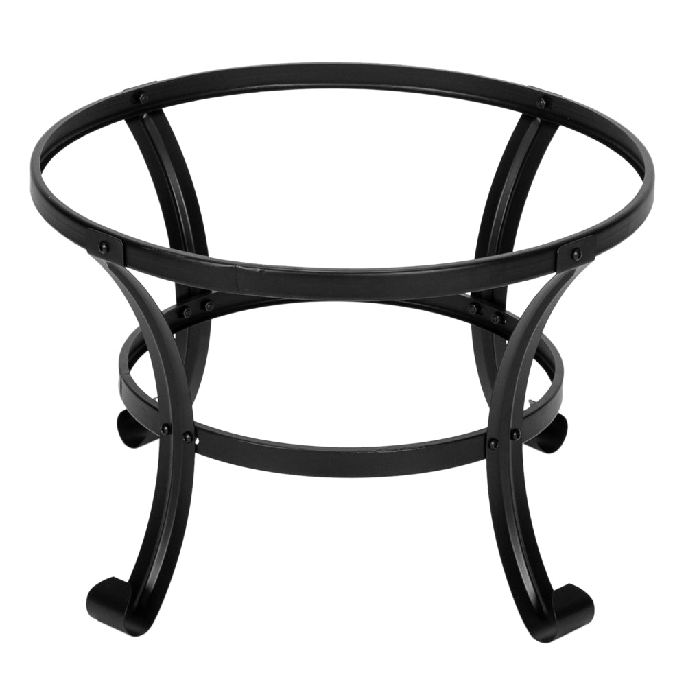 22" Curved Feet Iron Brazier Wood Burning Backyard Fire Pit