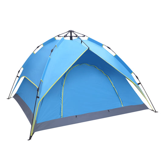 2-3 Person Blue Hydraulic Automatic Set-Up Camping Tent