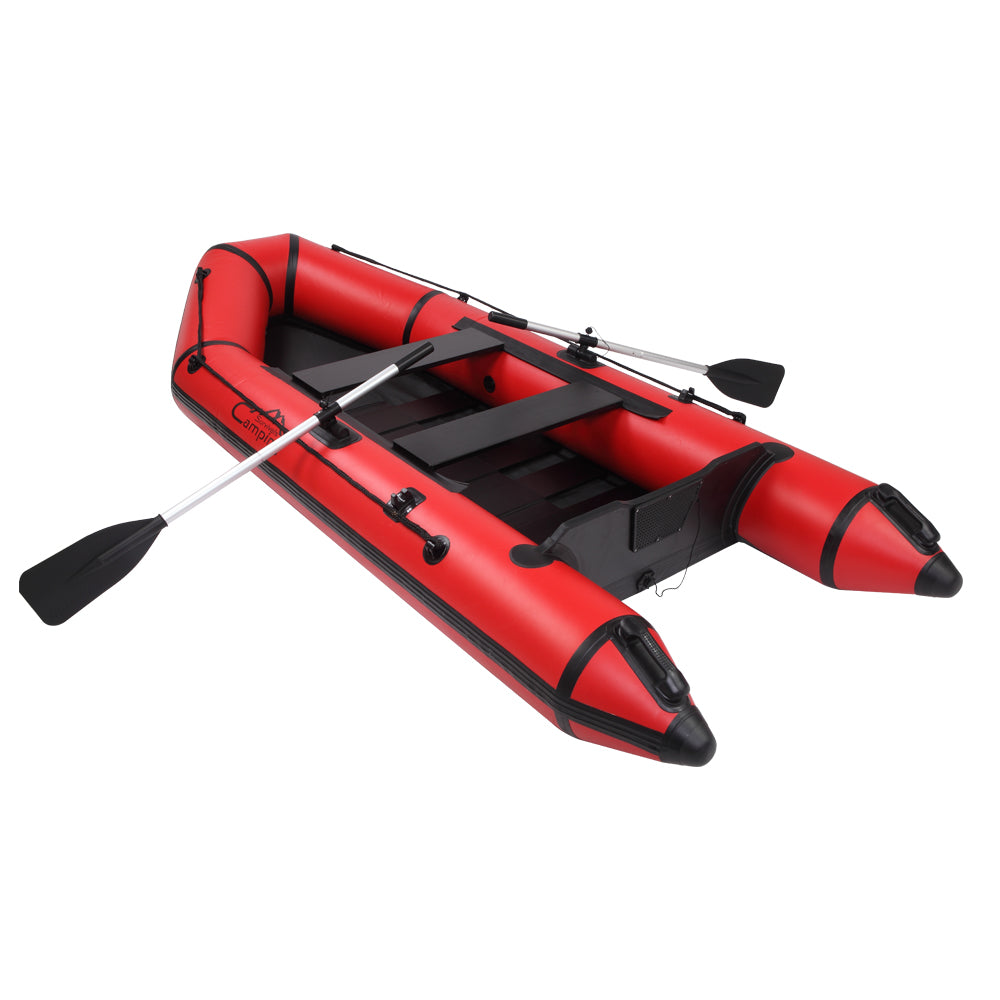 Camping Survivals 10ft PVC 330kg Inflatable Water Boat for Adults - Red