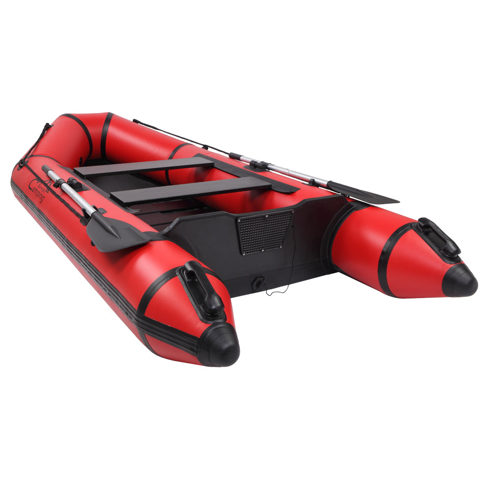 Camping Survivals 10ft PVC 330kg Inflatable Water Boat for Adults - Red