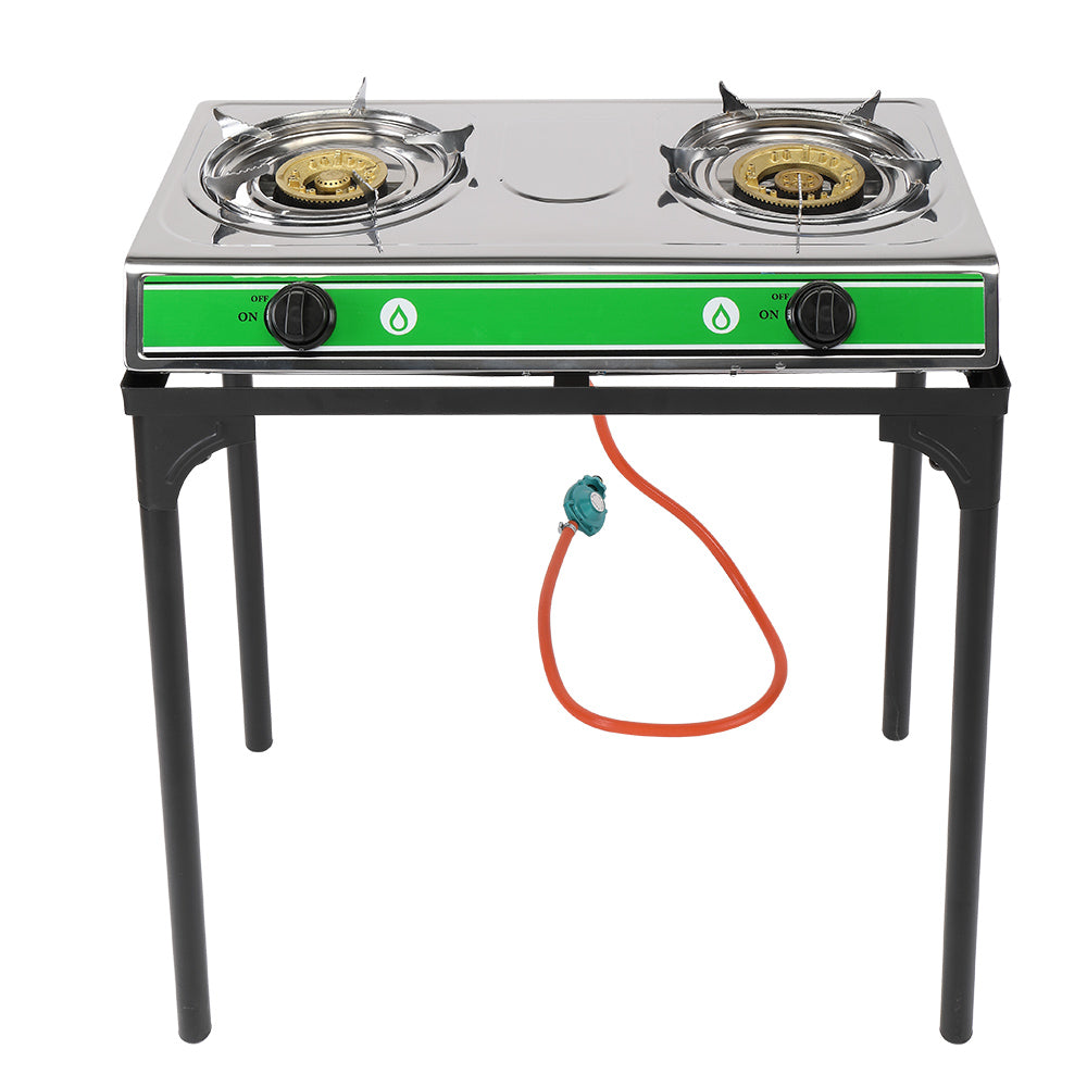 2 Burner Propane Gas Portable Outdoor Camping Stove