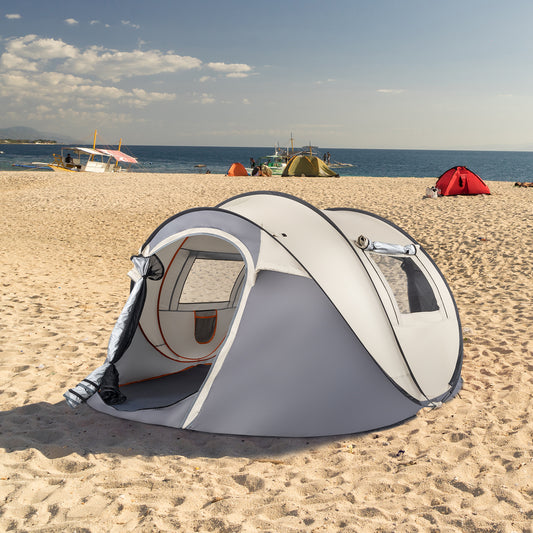 4 Person Easy Open Pop Up Camping Tent