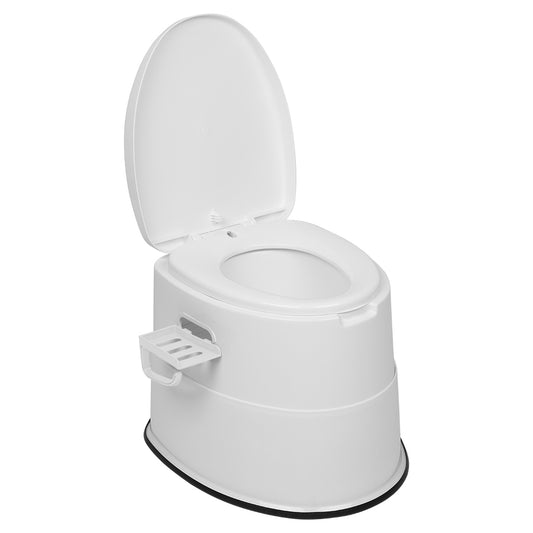 Portable Toilet with Non-Slip Insert Grey