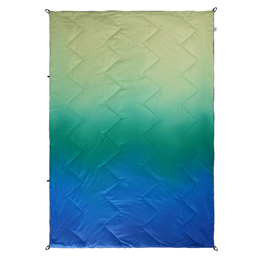 Blue Ombre Outdoor Camping and Beach Blanket