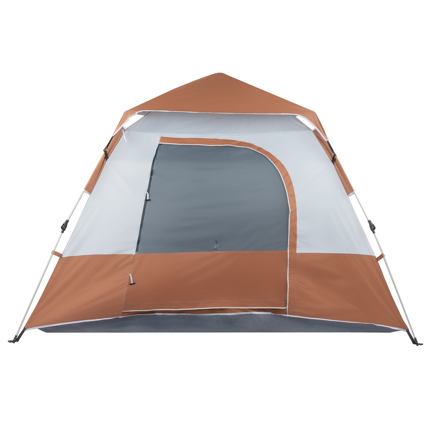 Brown Quick Opening Four-Person Camping Tent