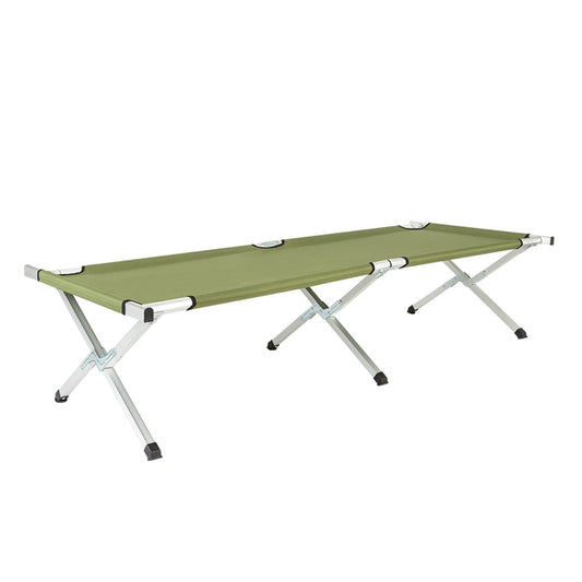 Army Green Portable Folding Camping Cot with Carrying Bag