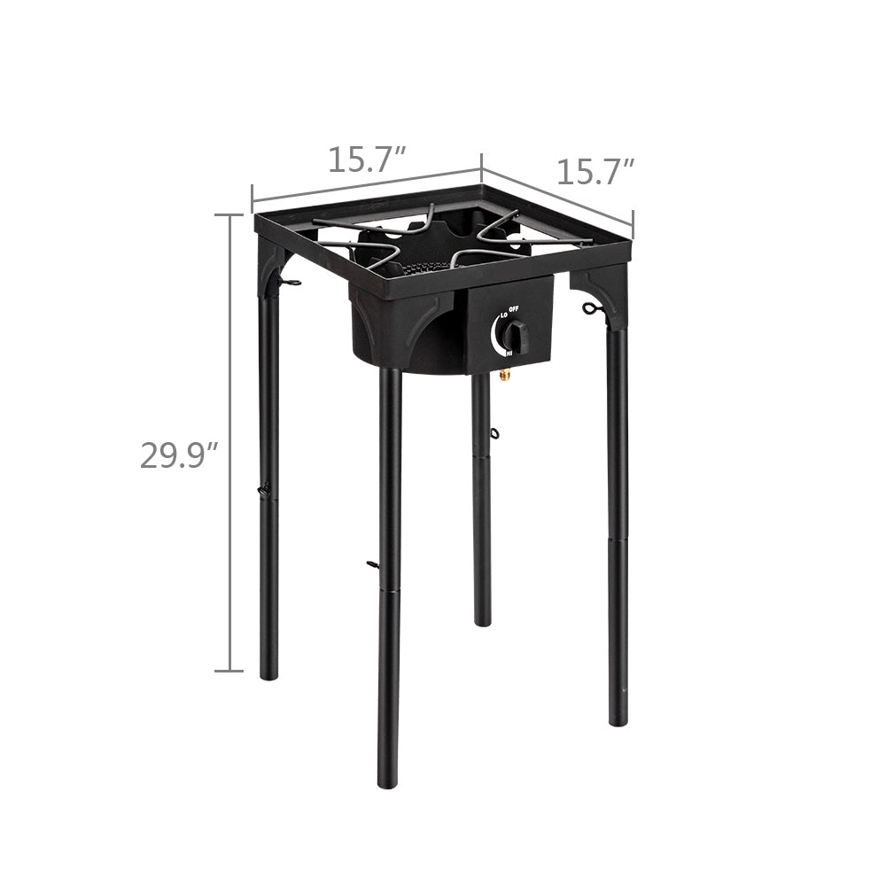 Single Burner Cast Iron Outdoor High Pressure Propane Gas Portable Camping Stove