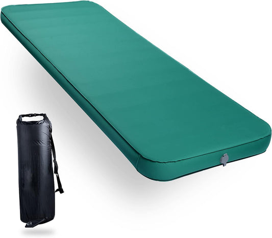 Green 4 Inch Self Inflating Camping Sleeping Cot