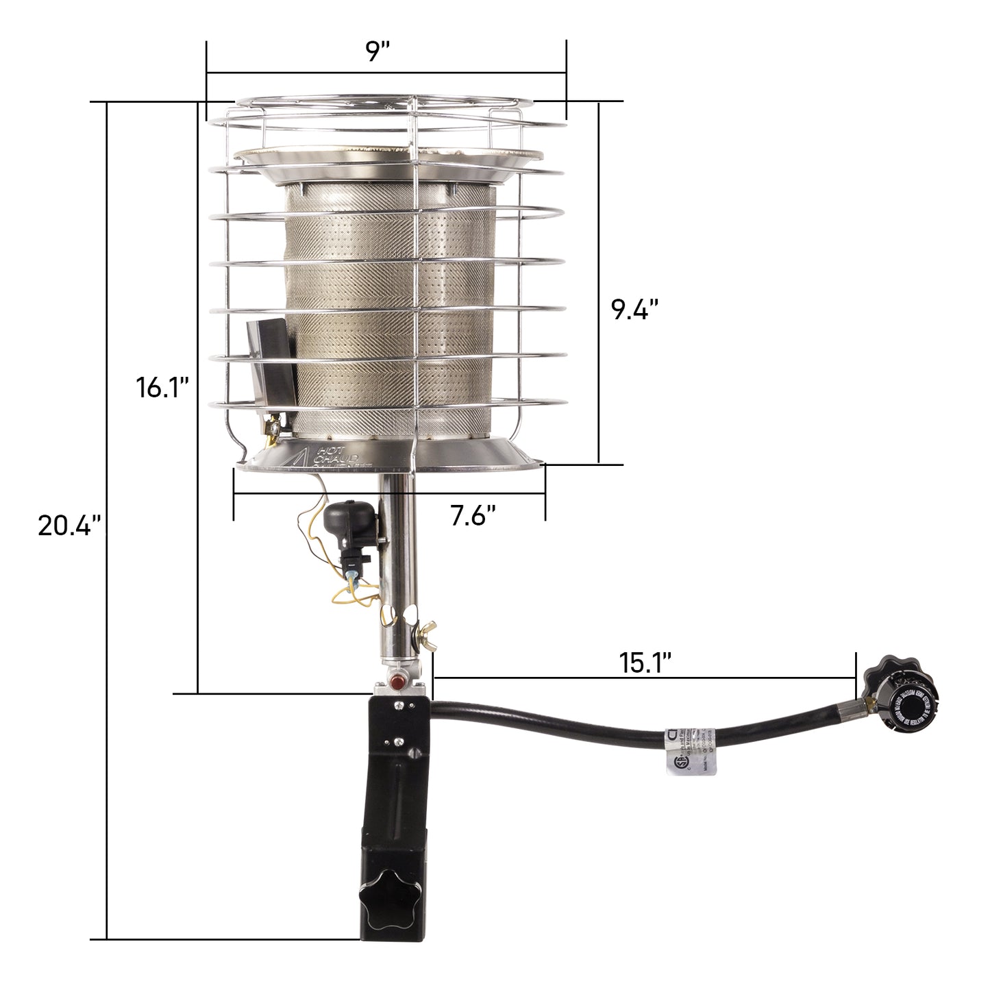 Tank Top Heater 9x9x16 Inches