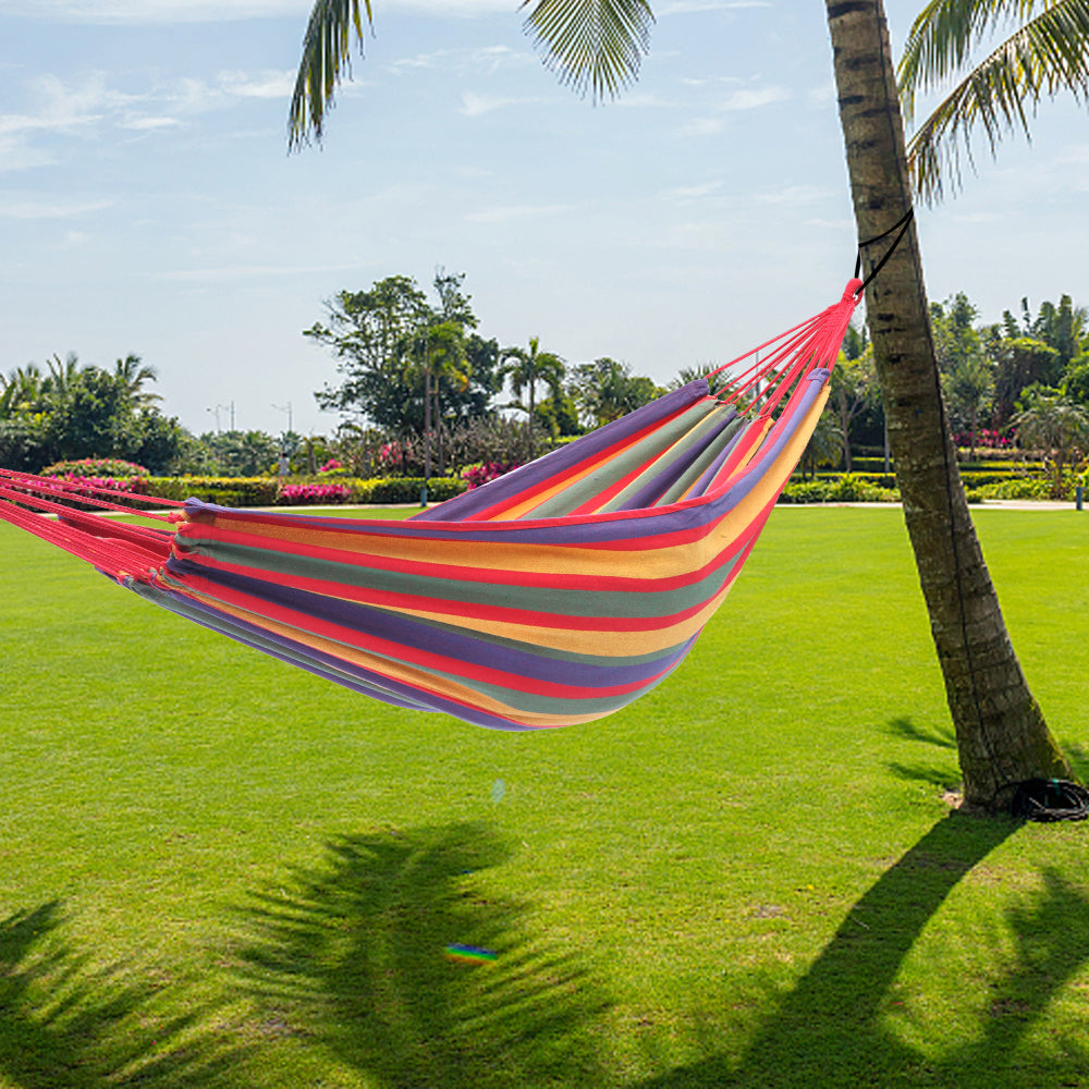 Portable Red and Yellow Multi-Color Hammock