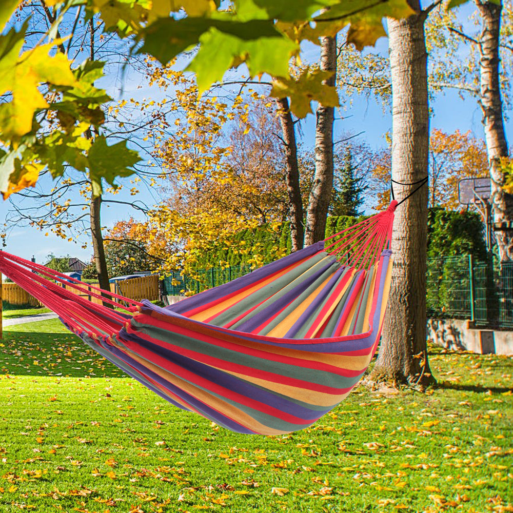 Portable Red and Yellow Multi-Color Hammock