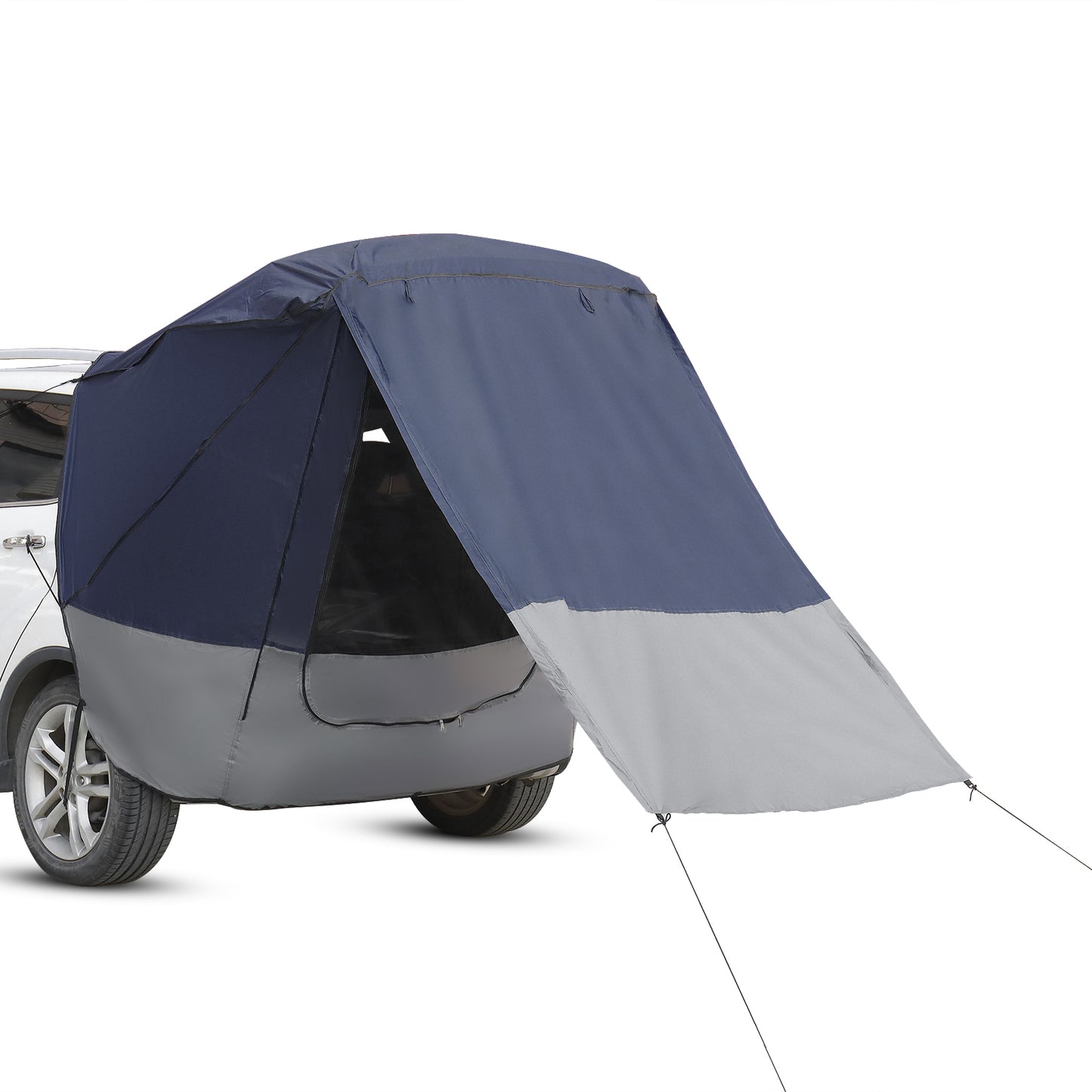 Navy Blue and Gray SUV and Van Rear Camping Tent and Awning